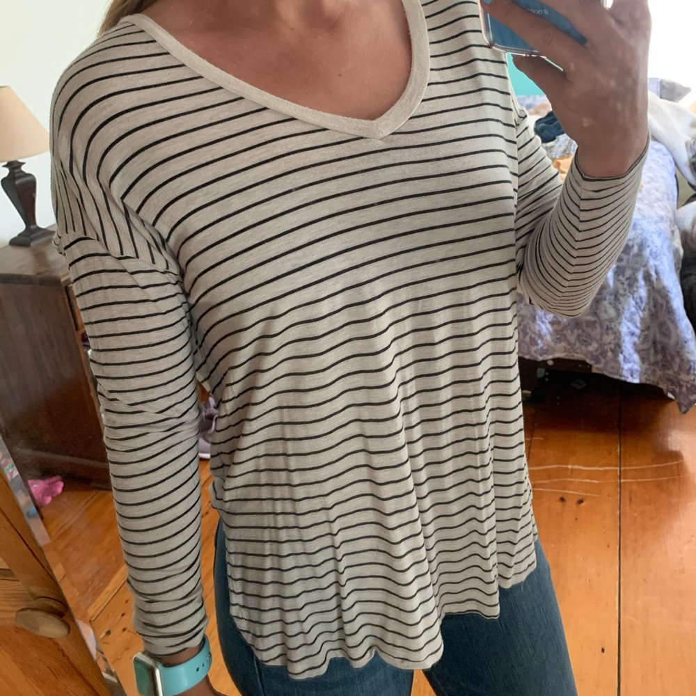 Black abs white soft and sexy long sleeve.
